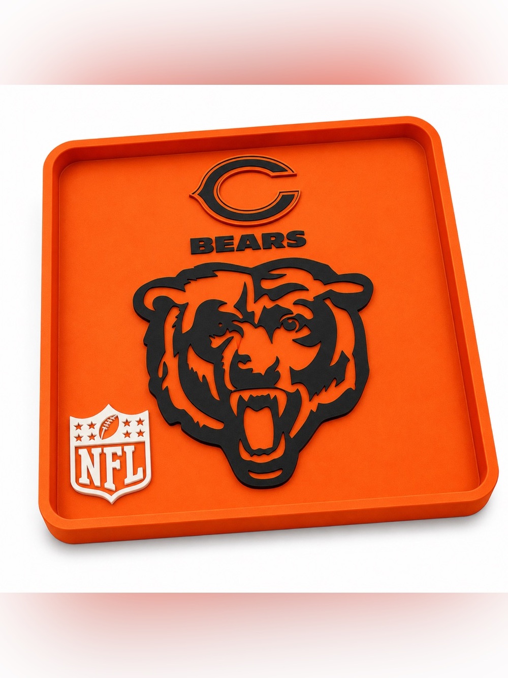 Chicago Bears NFL Pocket Dump Tray - For Keys, Wallet, Money, Etc